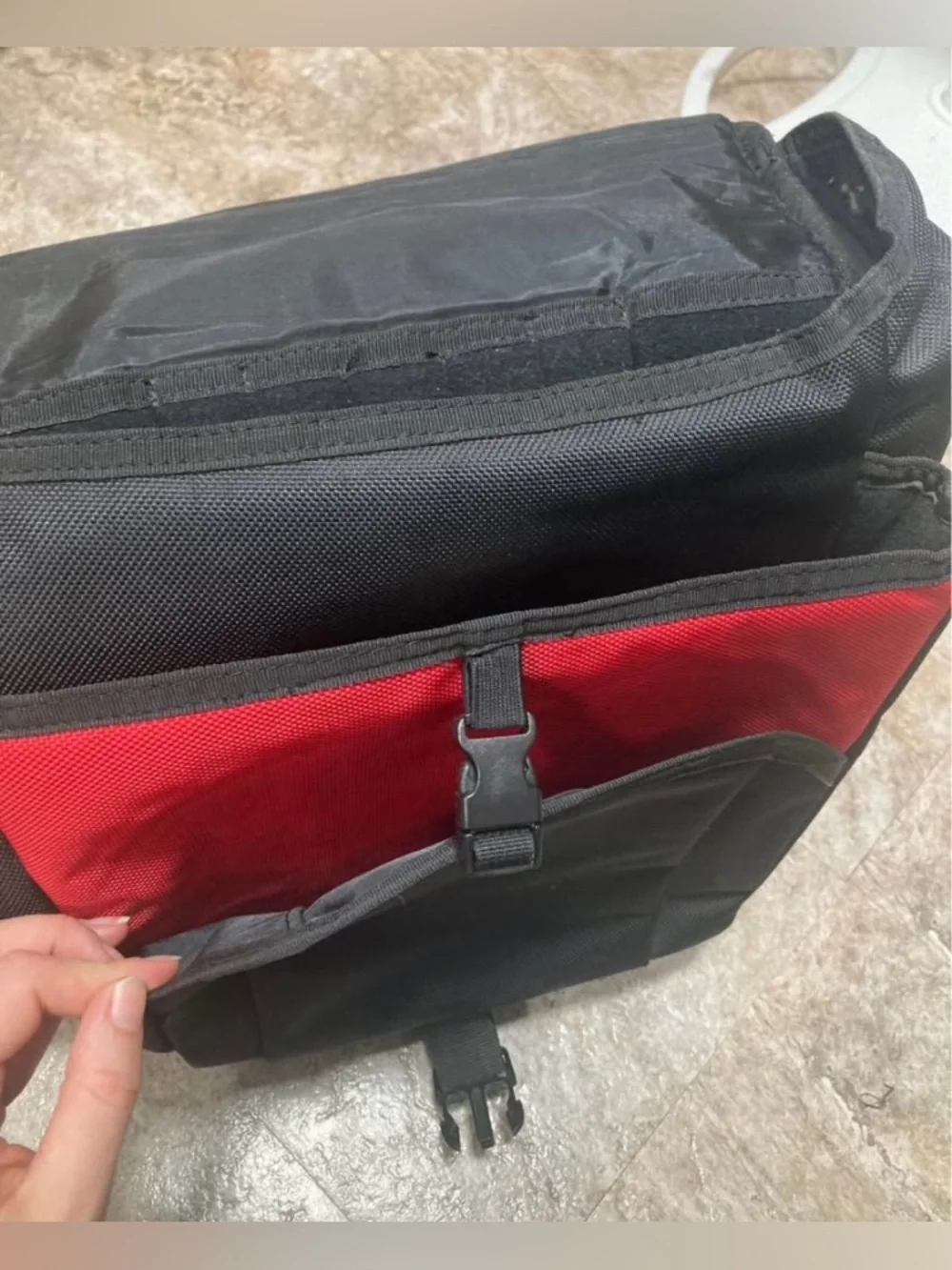 Sony PS3 Black Backpack with Red Accent